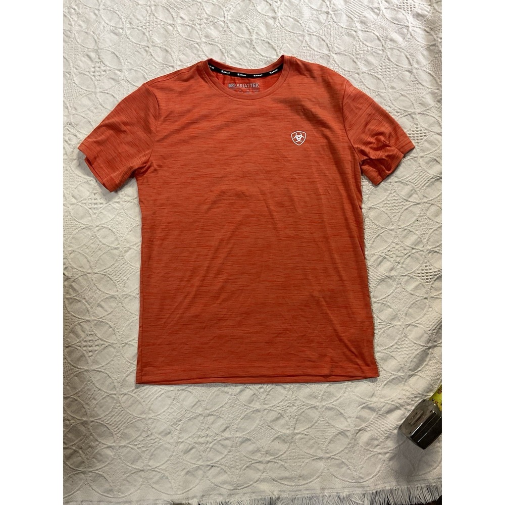 Ariat Boys Charger Crestline Short Sleeve T-Shirt Chili Pepper Red size XL 18
